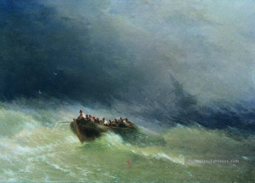  vagues peintre - Ivan Aivazovsky le naufrage Vagues de l’océan